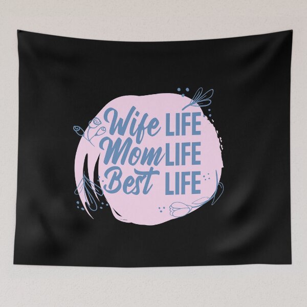Item preview, Wife Life Mom Life Best Life designed and sold by TheFlipRepublic.