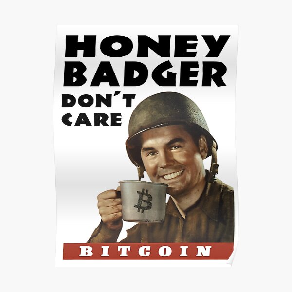 Honey Badger Don't Care Poster
