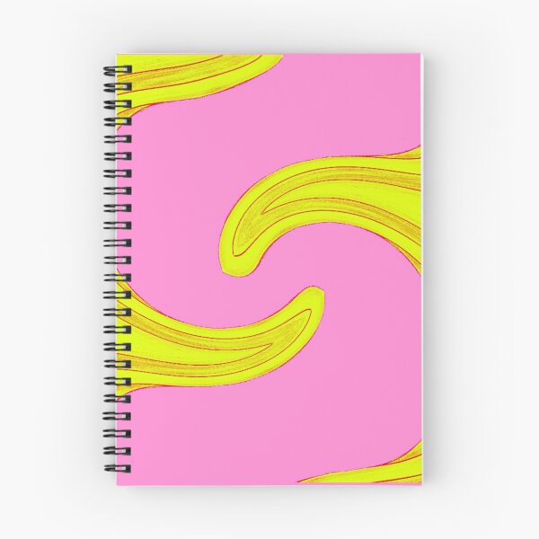 Item preview, Hot pink and yellow spiral print. designed and sold by JoySpark.