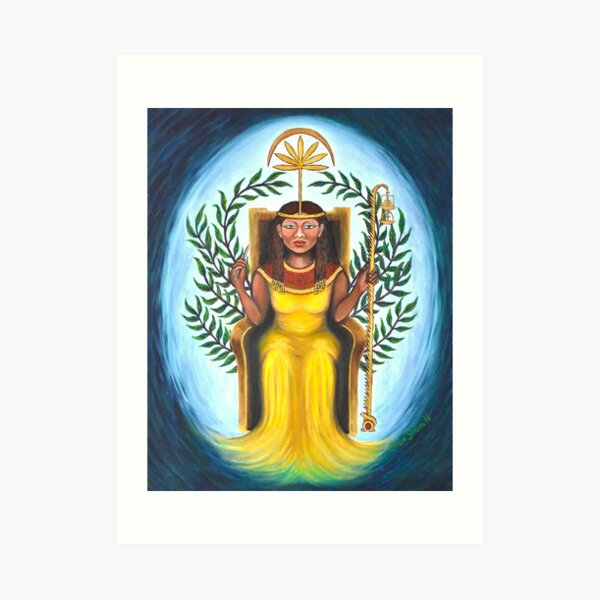 Goddess Seshat of Writing, Maths, Astrology, Measurement Art Print