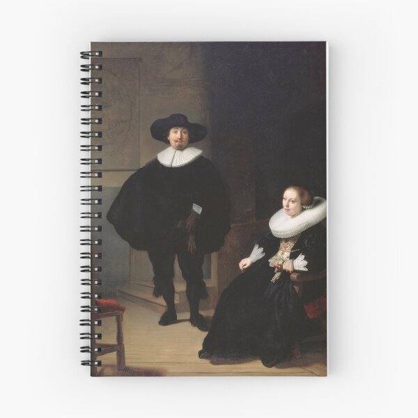 Item preview, Rembrandt - A Lady and Gentleman in Black 1633 designed and sold by DejaVuStudio.