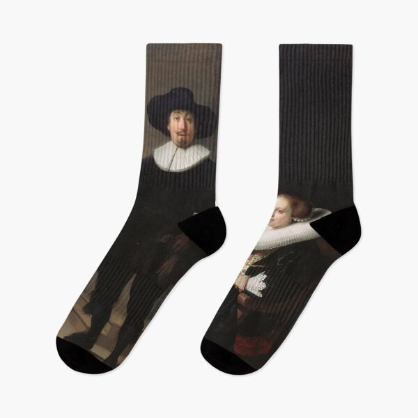 Item preview, Rembrandt - A Lady and Gentleman in Black 1633 designed and sold by DejaVuStudio.