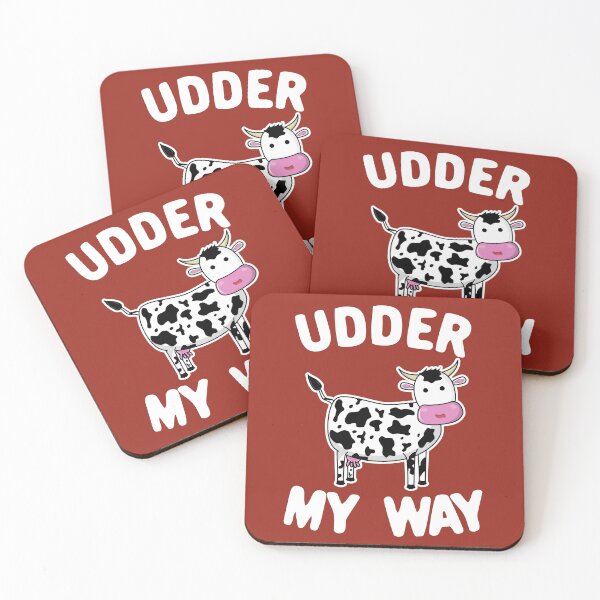 Item preview, Udder My Way - Funny Cow Pun designed and sold by Dan66.