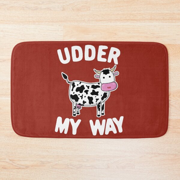 Item preview, Udder My Way - Funny Cow Pun designed and sold by Dan66.