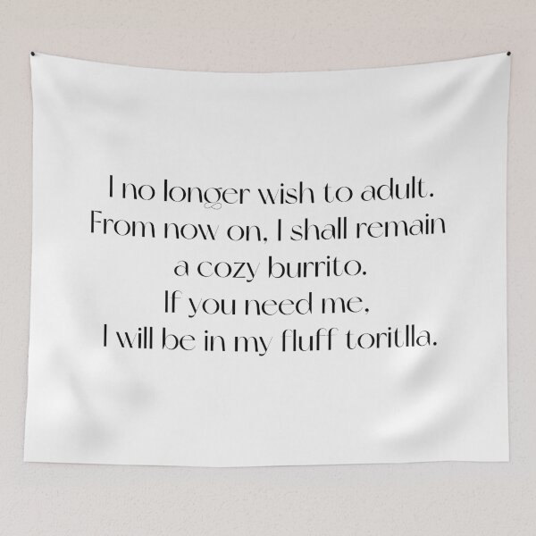 Item preview, I No Longer Wish To Adult | Lettering designed and sold by Sarahelena Barrios.