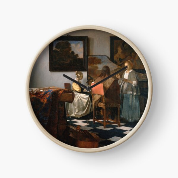 Johannes Vermeer - The Concert 1665 Clock