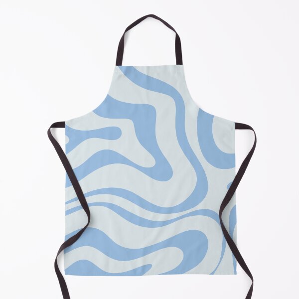 Item preview, Retro Modern Liquid Swirl Abstract Pattern Square in Light Blue designed and sold by kierkegaard.