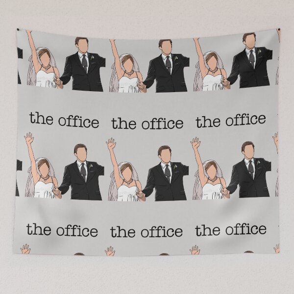 Item preview, Jim and Pam The Office Cartoon Digital Art 2 With Font designed and sold by V3N4BL3.