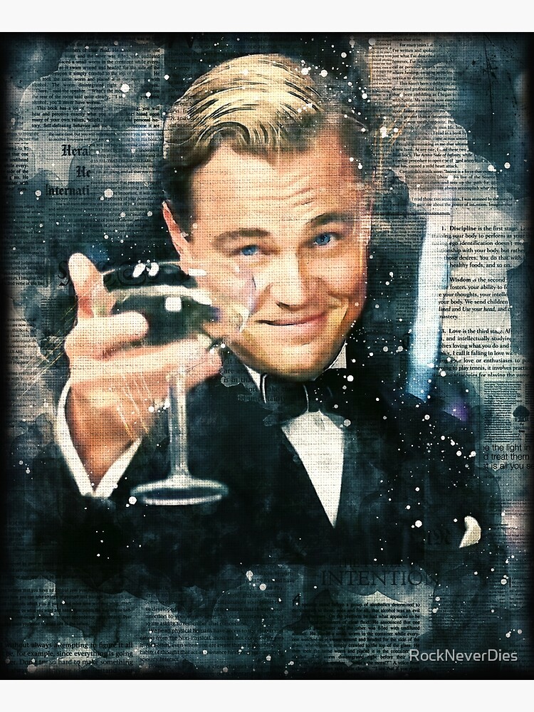 Great Gatsby Leonardo Dicaprio Fan Art Premium Matte Vertical Poster Sold By Brian Barnes Sku 