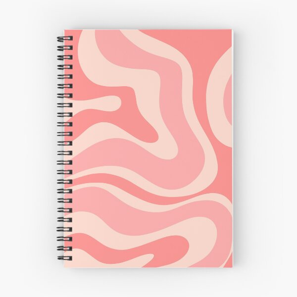 Item preview, Retro Modern Liquid Swirl Abstract Pattern Square in Blush Pink Tones designed and sold by kierkegaard.