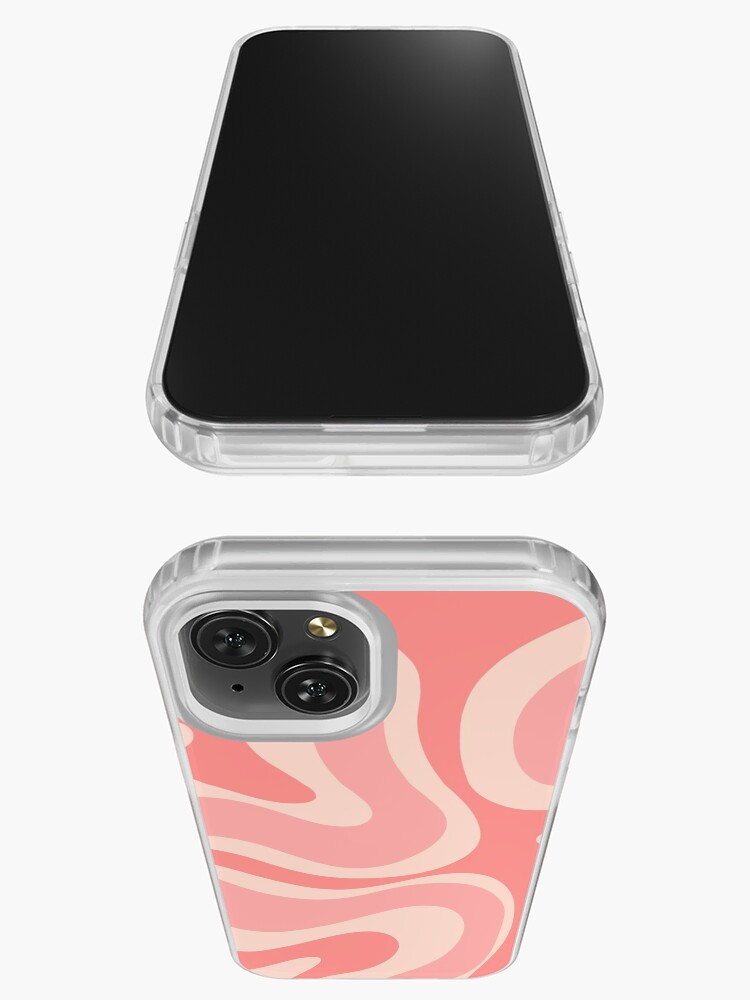 Blush Pink Modern Retro Liquid Swirl Abstract Pattern Square iPhone Case by  Kierkegaard Design Studio