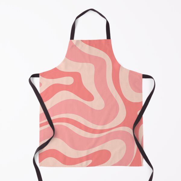 Artikelvorschau, Retro Modern Liquid Swirl Abstract Pattern Square in errötenden Rosatönen entworfen und verkauft von kierkegaard.