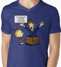 Calvin and the Doctor Men's V-Neck T-Shirt