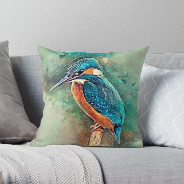 kingfisher Throw Pillow