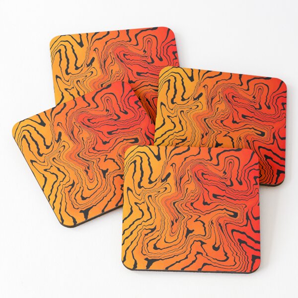 Item preview, Red/Orange Marble Tiger Pattern  designed and sold by AlaynaKae.