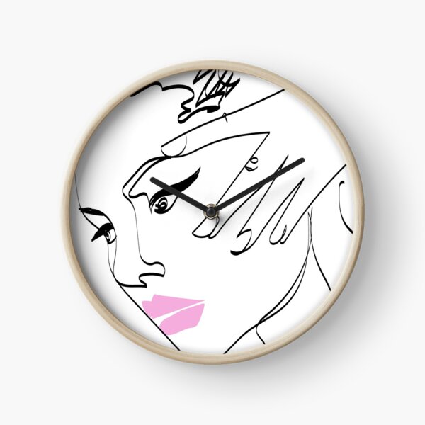 Item preview, Outline beauty face girl designed and sold by artMoni.