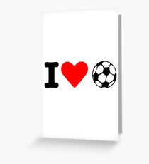 I love soccer ball Greeting Card