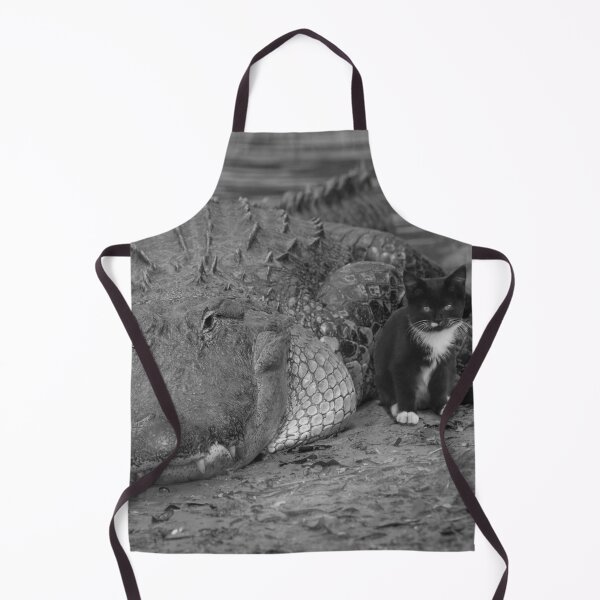 Item preview, I am brave, how about you? Kitten and alligator designed and sold by Zina Stromberg.