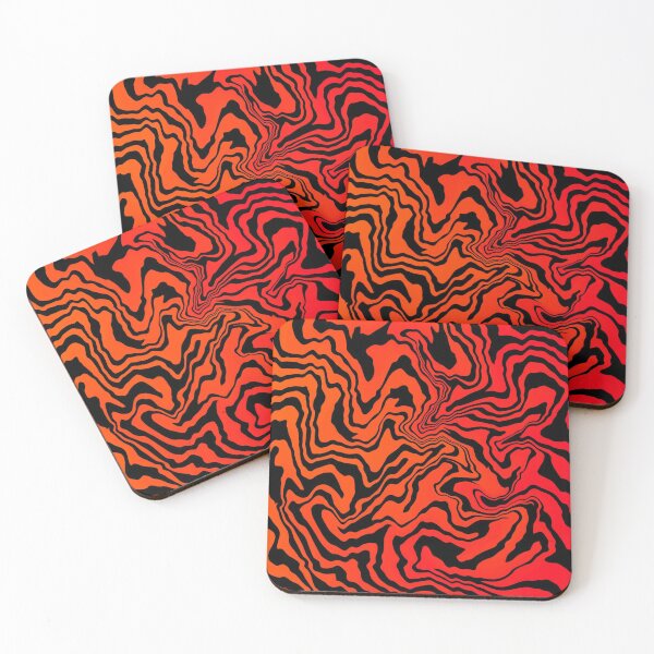 Item preview, Red/Orange Marble Tiger Pattern  designed and sold by AlaynaKae.