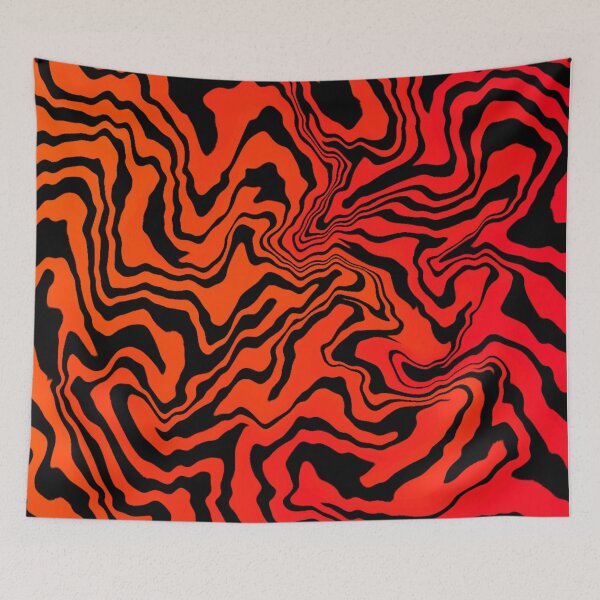 Item preview, Red/Orange Marble Tiger Pattern  designed and sold by AlaynaKae.