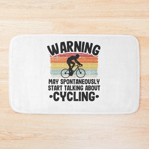 Item preview, Warning May Talk About Cycling Biking Cyclist Gift Vintage designed and sold by Stronzi.