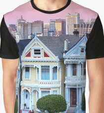 San Francisco Painted Ladies Graphic T-Shirt
