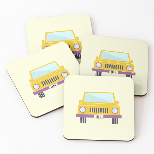 Item preview, Pastel Car - Yellow designed and sold by THEE24.