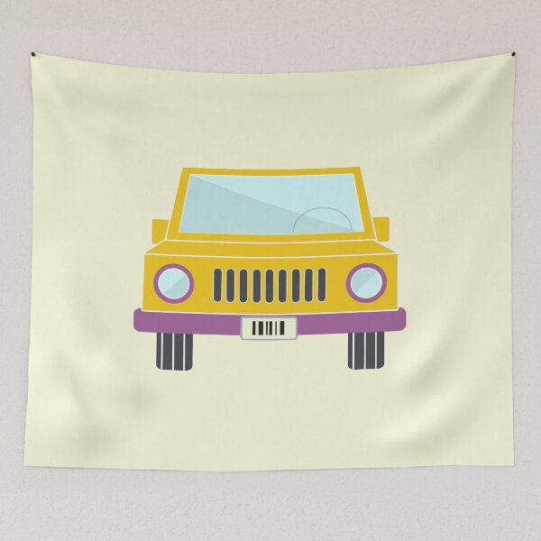 Item preview, Pastel Car - Yellow designed and sold by THEE24.
