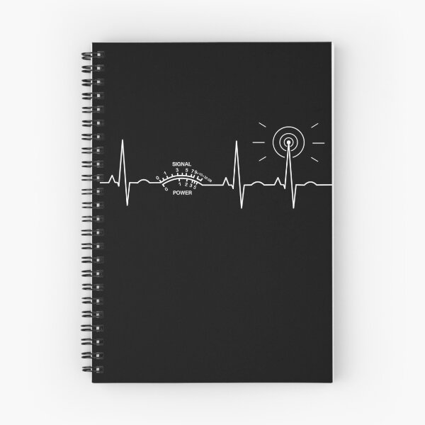 Item preview, Ham radio heartbeat motif designed and sold by brunsch-print.