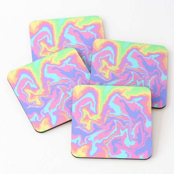 Aperçu de l'œuvre  Motif de tigre en marbre arc-en-ciel pastel créée et vendue par AlaynaKae.