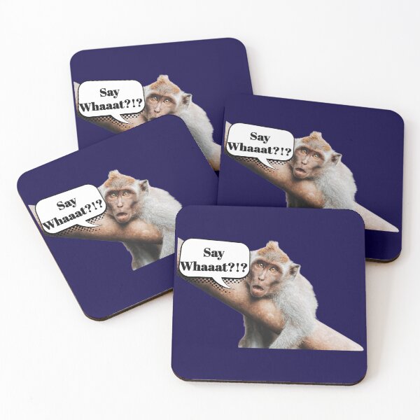 Item preview, Monkey Can't Believe What He Just Heard designed and sold by TeesbyGinyard.