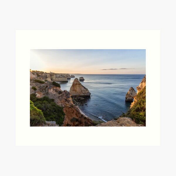 Rock coast in Algarve Art Print
