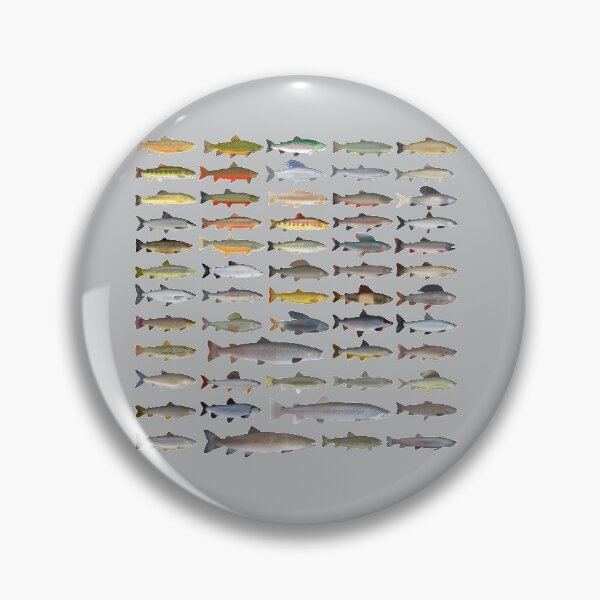 Item preview, Trout, Char, Grayling, Hucho and Whitefish Group designed and sold by fishfolkart.