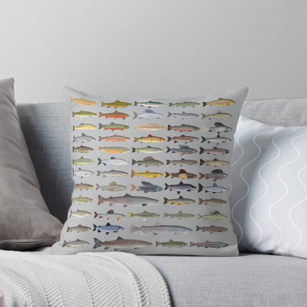 Artikel-Vorschau von Forellen-, Saibling-, Äschen-, Hucho- und Weißfischgruppe, designt und verkauft von fishfolkart.