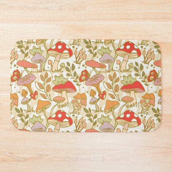 Item preview, Warm Mushroom and frog foraging wild autumn aesthetic fantasy cottagecore designed and sold by ruepix.
