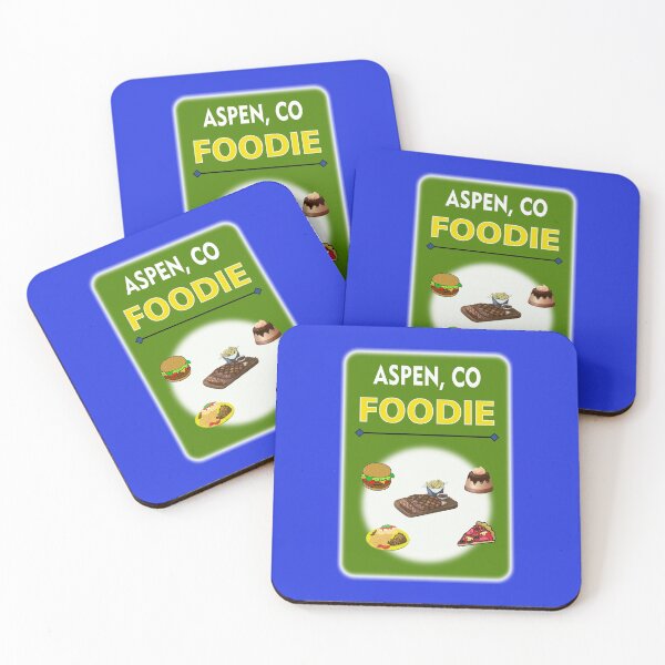 Item preview, Aspen, CO Foodie - Forest Green Background designed and sold by ThisNThatImages.