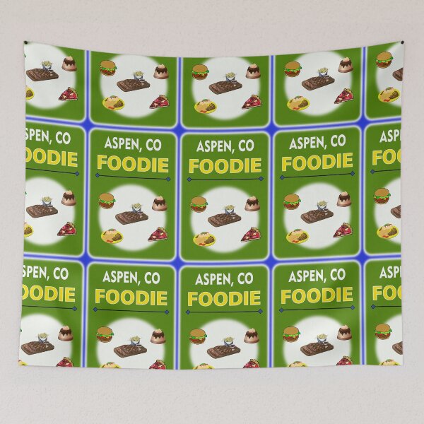 Item preview, Aspen, CO Foodie - Forest Green Background designed and sold by ThisNThatImages.