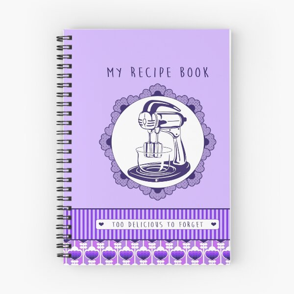 Item preview, Plum Retro Recipe Book designed and sold by trossi.