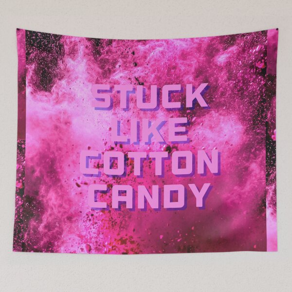 Item preview, Stuck like cotton candy design pink bright gothic  designed and sold by ICRainbowMoons.