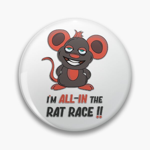Item preview, creepy rat with a big smile all-in the ratrace designed and sold by creativedane.