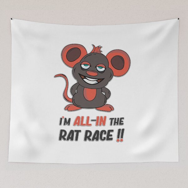 Item preview, creepy rat with a big smile all-in the ratrace designed and sold by creativedane.