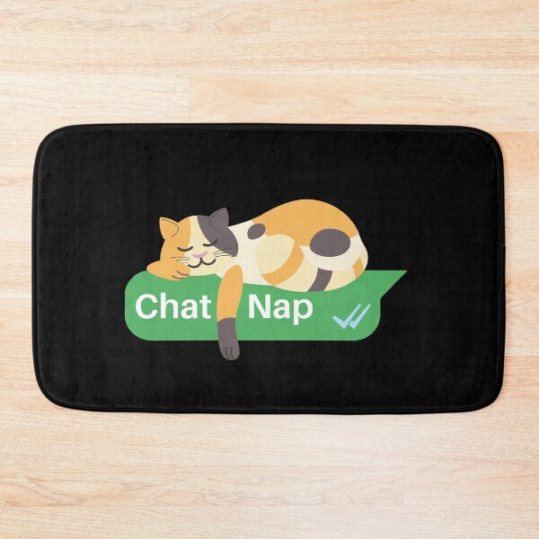 Item preview, Calico Cat sleeping on a Text Box | Catnap  designed and sold by Fluffy-Vectors.