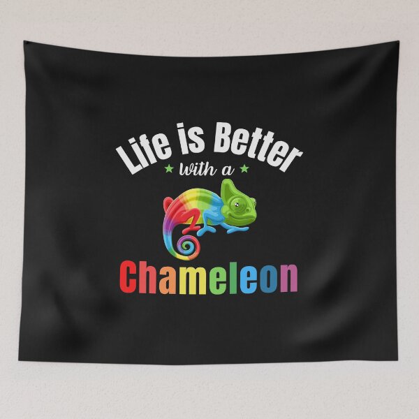 Item preview, Life is Better with a Chameleon designed and sold by MusberriDesigns.