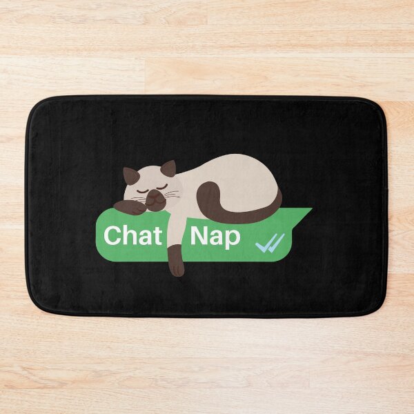 Item preview, Siamese Cat sleeping on a Text Box | Catnap  designed and sold by Fluffy-Vectors.