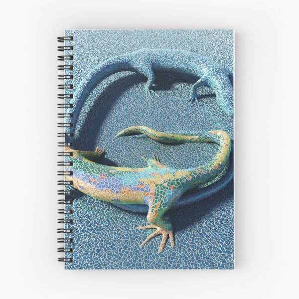 Item preview, G for Gaudi - colorful ceramic tiles lizards designed and sold by MantillArt.