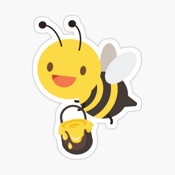 Cute & Kawaii Bee T-Shirt - Bee - Sticker
