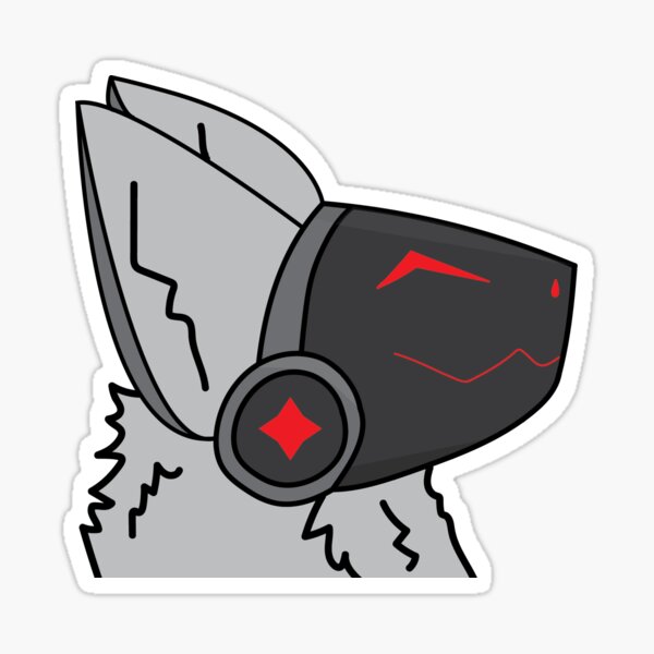 Item preview, Red Protogen Sticker/Pin designed and sold by ZoneTown.