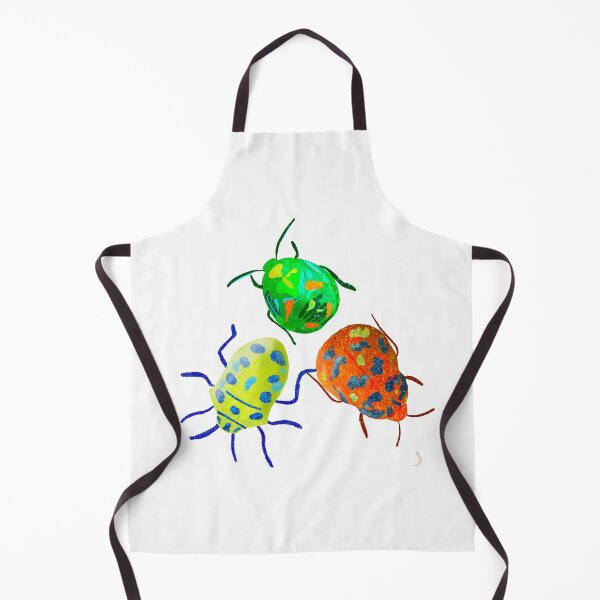 Item preview, Beetle illustration, pattern, green, yellow, orange, pink, purple, blue designed and sold by creativeshell.