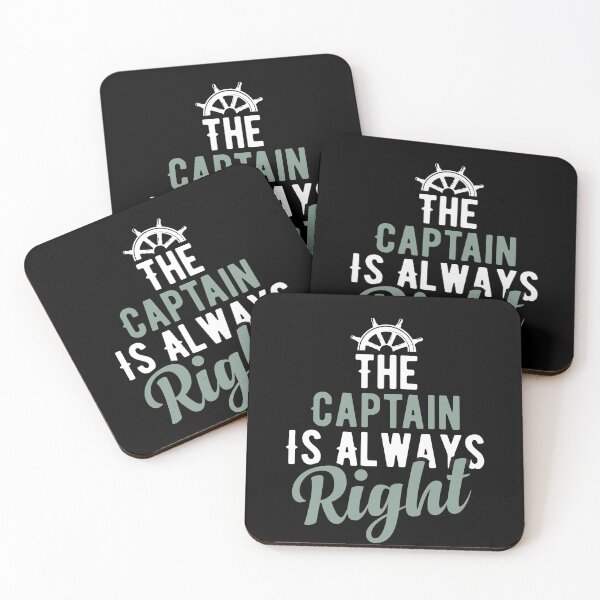 Item preview, The Captain Is Always Right / Funny Boating Sailing Gift for Boat Owner / Captain Birthday Gift designed and sold by Chamssou.