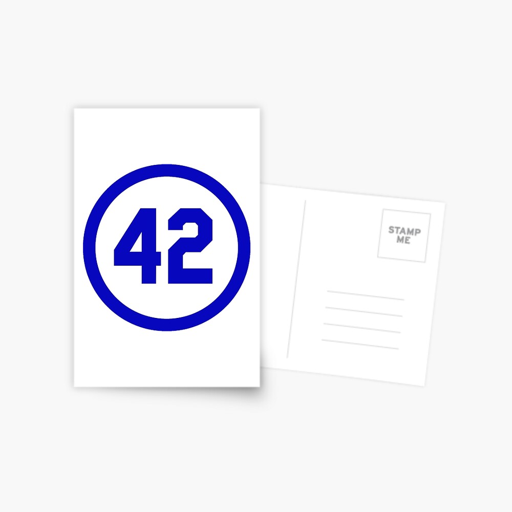 Baseball Number 42 Honoring Baseball Barrier Breaker Jackie Robinson  Sticker for Sale by prohockeylabs